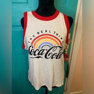 Vintage retro pride Coca-Cola Tank Rainbow